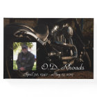 Personalised Black and White Motorcycle Memorial
