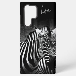 Personalised Black and White Zebras Samsung Case