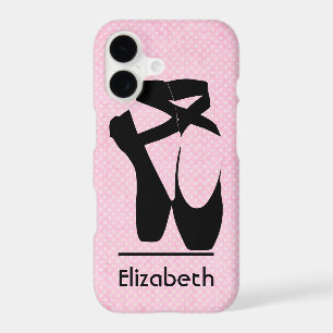 Personalised Black Ballet Shoes En Pointe