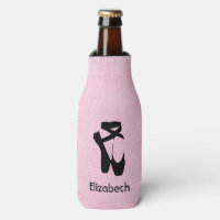 Personalised Black Ballet Shoes En Pointe
