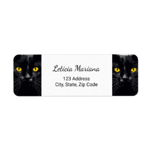 Personalised Black Cat Eyes
