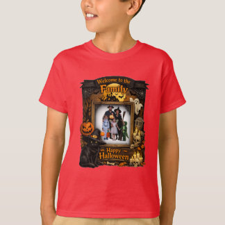 Personalised Black Cat Halloween T-Shirt – Custom