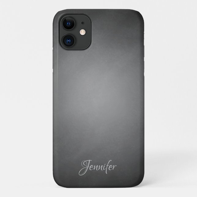 Personalised Black Chalkboard Vignette Case-Mate iPhone Case (Back)