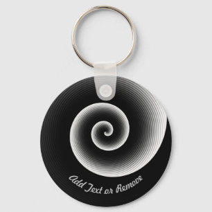 Personalised Black Cool Pattern Key Ring