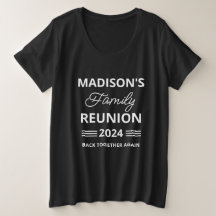 Personalised Black Family Reunion 2024 Matching