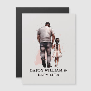 Personalised Black Father and Daughter