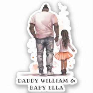 Personalised Black Father and Daughter (4)