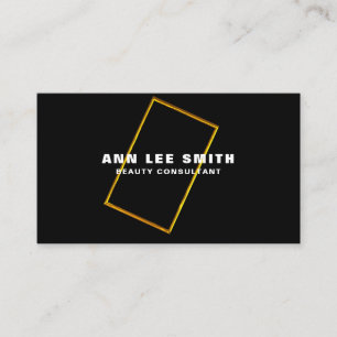 Personalised Black Gold Accent Custom Business Car Business Card