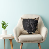 Personalised Black Lab Dog Photo and Dog Name