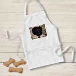 Personalised Black Lab Dog Photo and Dog Name Standard Apron<br><div class="desc">Personalise this keepsake with your dog's or puppy's photo and dog's name (or other pet or person's photo/name). Text reads Best Dog Ever or add your own text - We love Bella (dog's name), dog's birthday or day of passing. Just click on "customise" to add your personalised text, change the...</div>