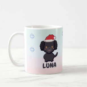 Personalised Black Labrador Christmas Mug