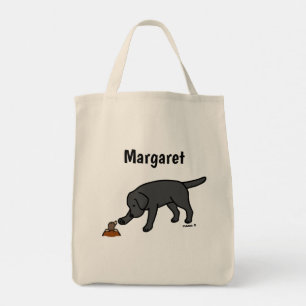 Personalised Black Labrador Friendly Tote Bag