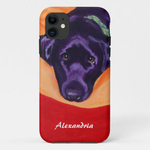Personalised Black Labrador Painting Case-Mate iPhone Case