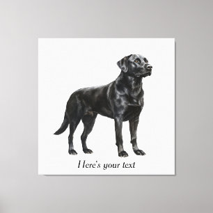 Personalised Black Labrador Retriever Decor