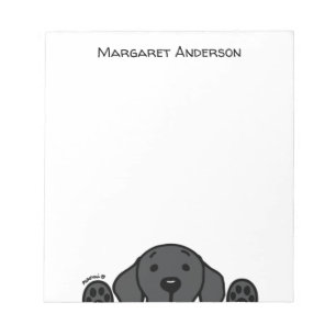 Personalised Black Labrador Watching You Notepad