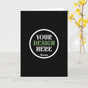 Personalised Black Logo QR Code Business Branding Card