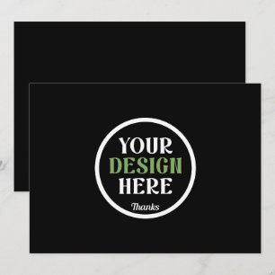 Personalised Black Logo QR Code Business Branding Holiday Card