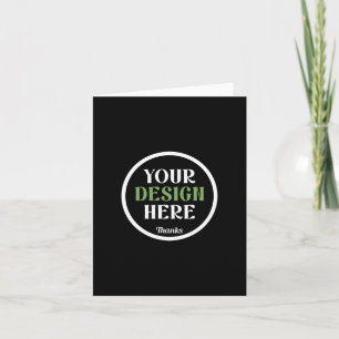 Personalised Black Logo QR Code Business Branding Holiday Card