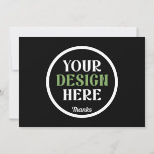 Personalised Black Logo QR Code Business Branding Invitation
