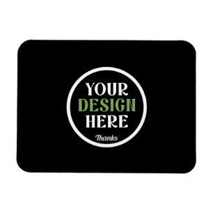 Personalised Black Logo QR Code Business Branding Magnet