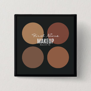 Personalised Black Makeup Palette 15 Cm Square Badge