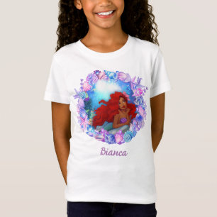 Personalised Black Mermaid, Ariel T-Shirt