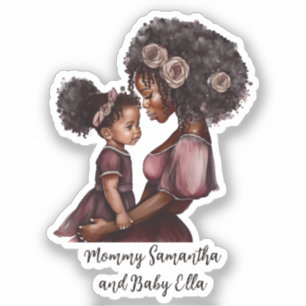 Personalised Black Mum and Daughter (1)