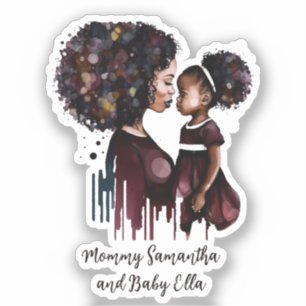 Personalised Black Mum and Daughter (4)