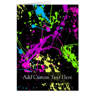 Personalised Black/Neon Splatter
