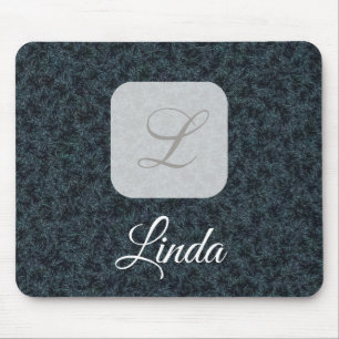 Personalised black pattern mouse pad