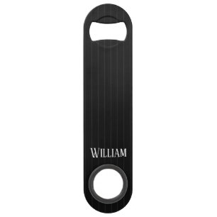 Personalised black pinstripes