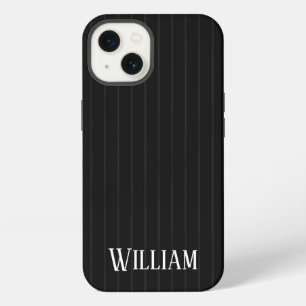 Personalised black pinstripes Case-Mate iPhone cas 13 Case
