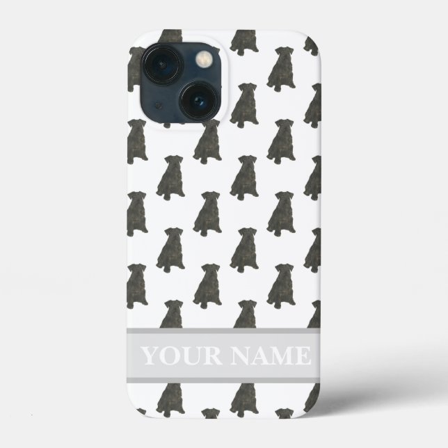 Personalised Black Schnauzer Dog Case-Mate iPhone Case (Back)