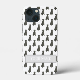Personalised Black Schnauzer Dog iPhone 13 Mini Case