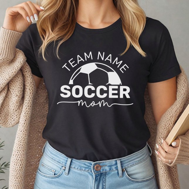 Personalised Black Soccer Mum Tri-Blend Shirt (Creator Uploaded)
