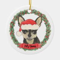 Personalised Black & Tan Chihuahua