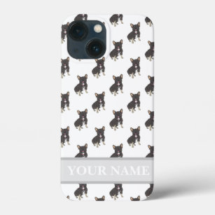 Personalised Black & Tan Tricolor Frenchie Dog iPhone 13 Mini Case
