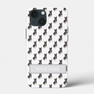 Personalised Black & Tan Tricolor Frenchie Dog iPhone 13 Mini Case