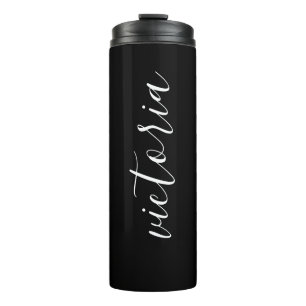 Personalised Black Thermal Tumbler
