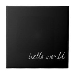 Personalised Black Tile