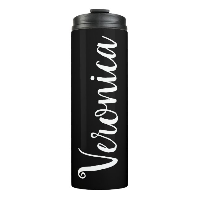 Personalised Black Tumbler (Front)