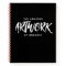 Personalised Black White Artist Sketchbook