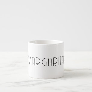 Personalised Black & White Espresso Cup