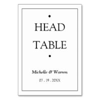 Personalised Black & White Head