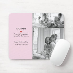 Personalised Black & White Photo Collage Mousepad