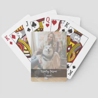 Personalised Black & White Photo Playing Cards