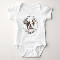 Personalised Black & White Pied French Bulldog
