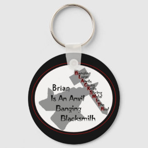 Personalised Blacksmith Key Ring