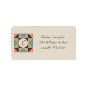 Personalised Blank Barn Quilt Address Label