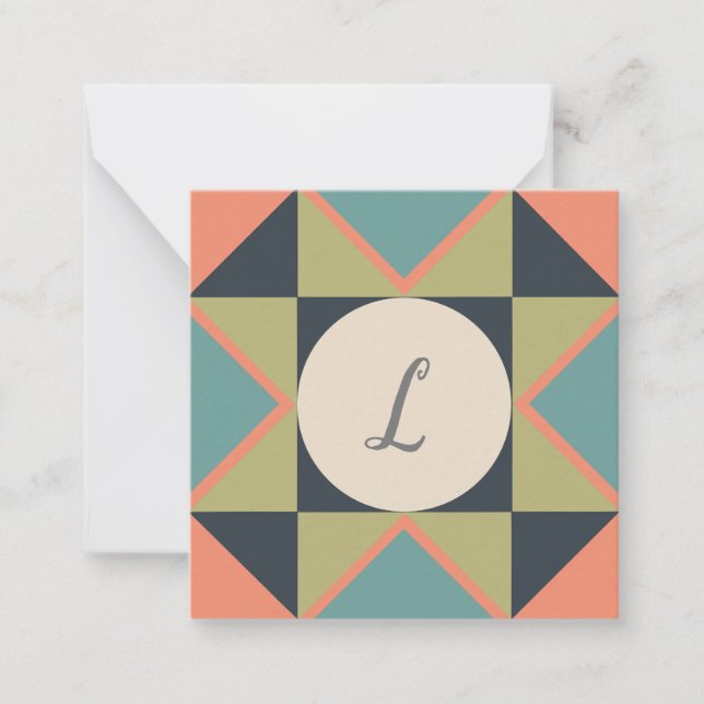 Personalised Blank Barn Quilt  Card (Front)